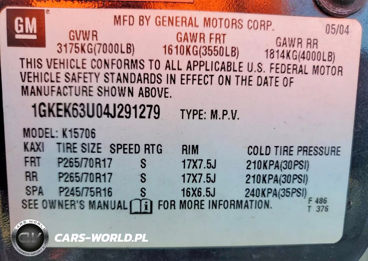 2004 GMC Yukon Denali VIN:1GKEK63U04J291279 - 13