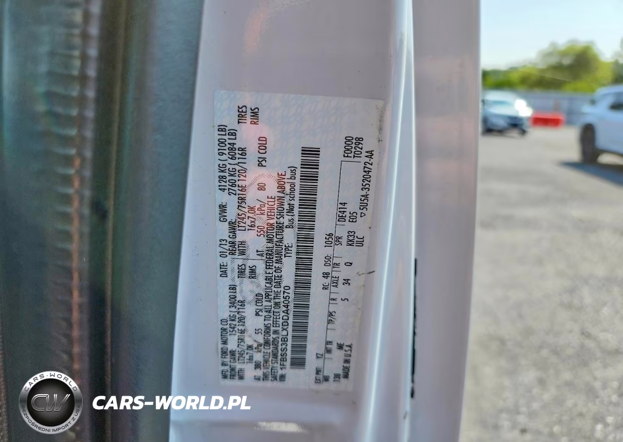 2013 Ford Econoline E350 Super Duty Wagon VIN:1FBSS3BLXDDA40570 - 13