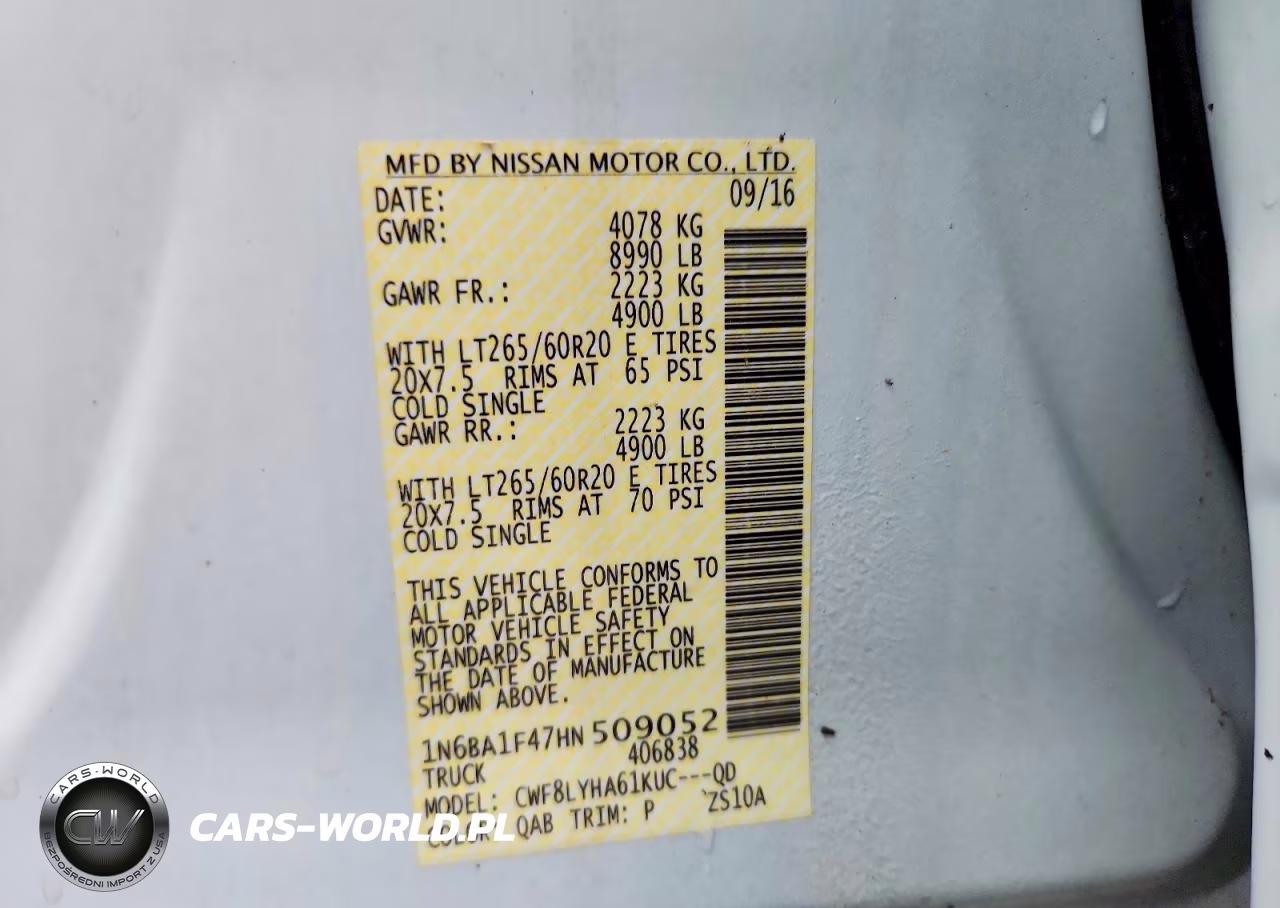 2017 Nissan Titan Xd Platinum Reserve VIN:1N6BA1F47HN509052 - 12