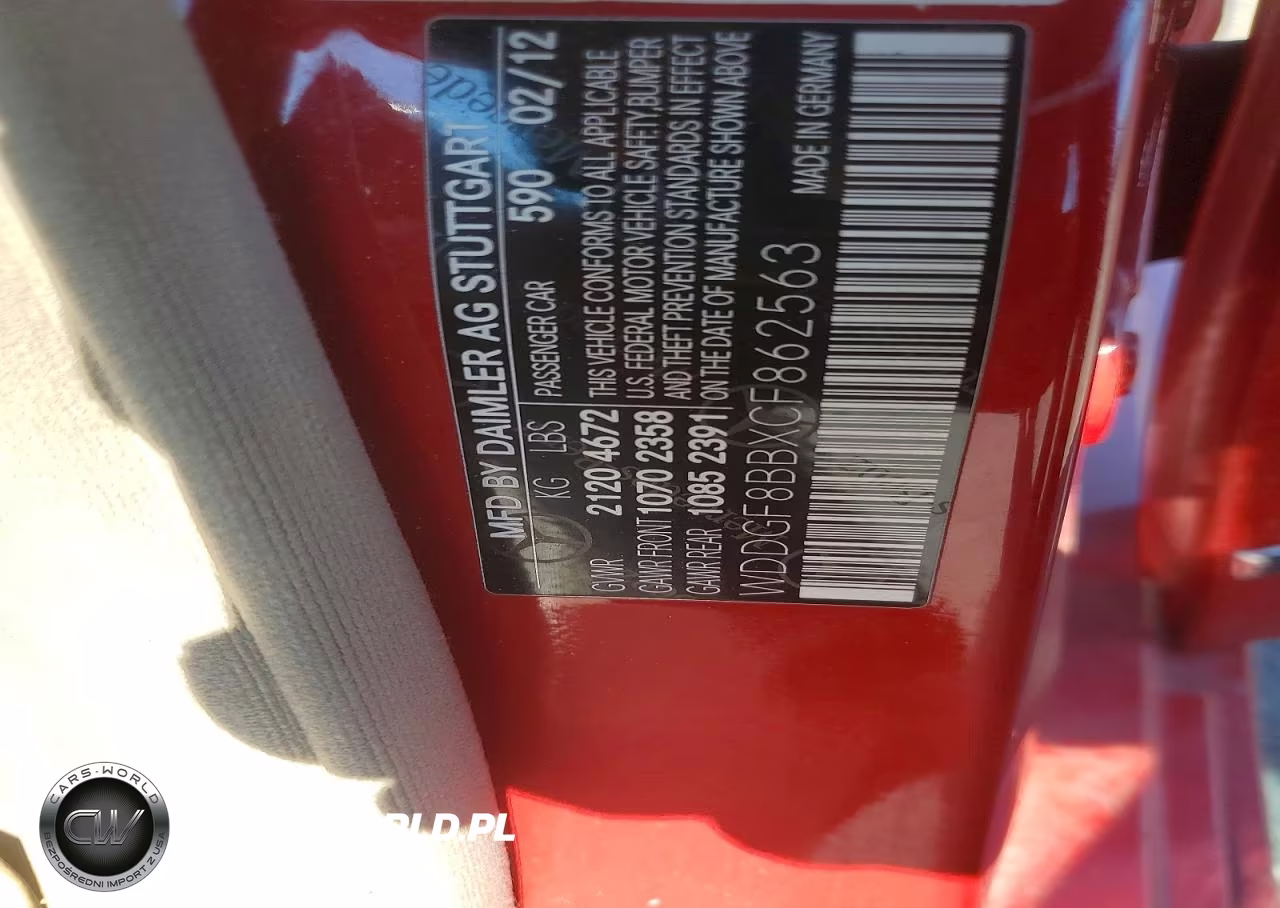 2012 Mercedes-Benz C 300 4Matic VIN:WDDGF8BBXCF862563 - 12