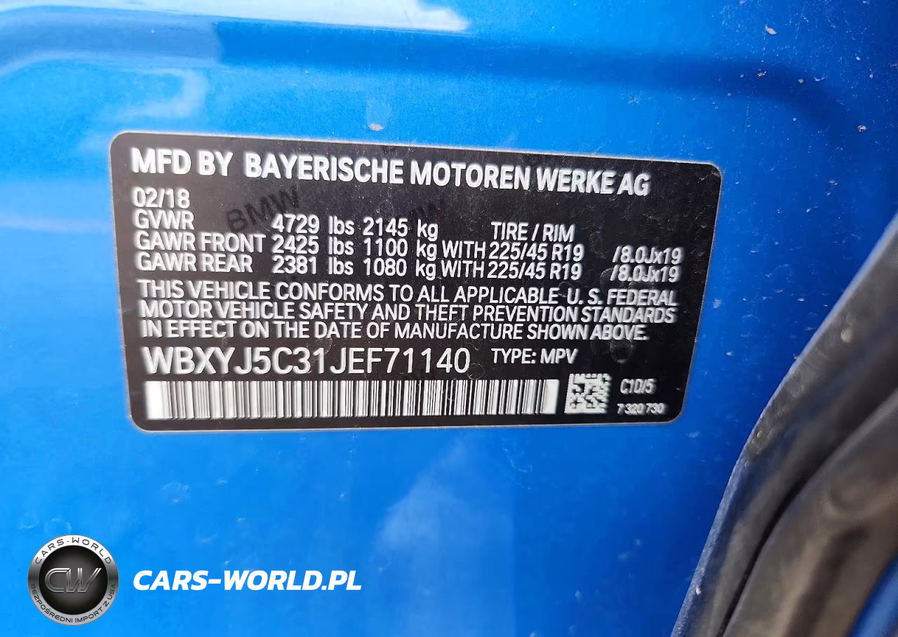 2018 BMW X2 xDrive28I VIN:WBXYJ5C31JEF71140 - 13