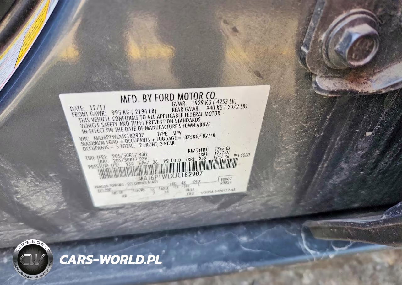 2018 Ford Ecosport Titanium VIN:MAJ6P1WLXJC182907 - 13