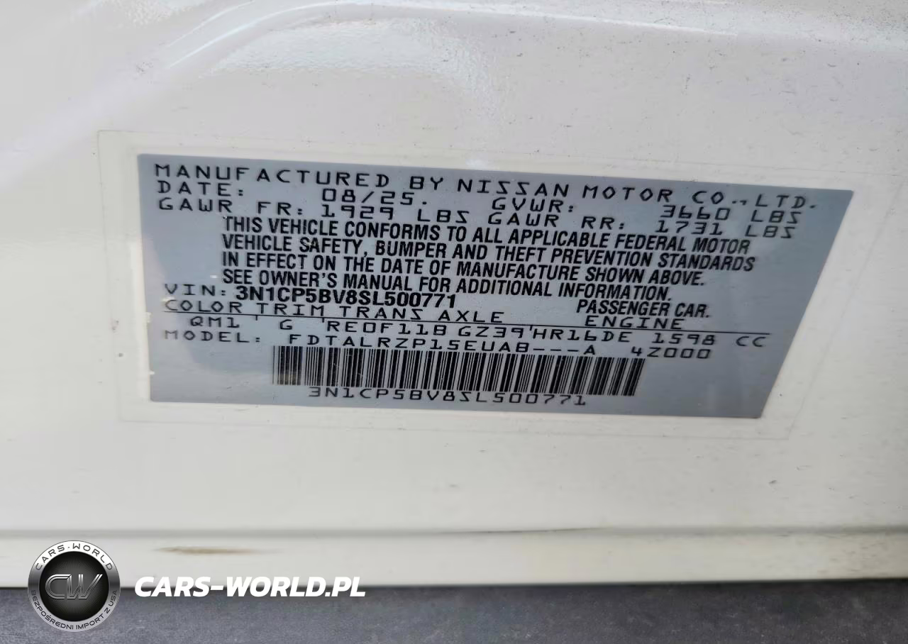 2025 Nissan Kicks Play S VIN:3N1CP5BV8SL500771 - 13