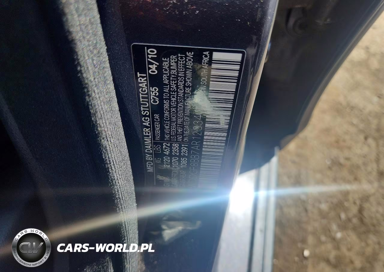 2010 Mercedes-Benz C 300 4Matic VIN:WDDGF8BB7AR123341 - 12
