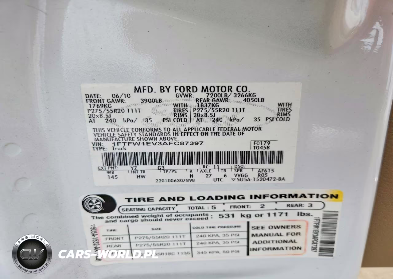 2010 Ford F150 Supercrew VIN:1FTFW1EV3AFC87397 - 12