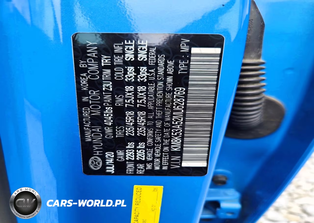 2021 Hyundai Kona Ultimate VIN:KM8K53A52MU628769 - 13