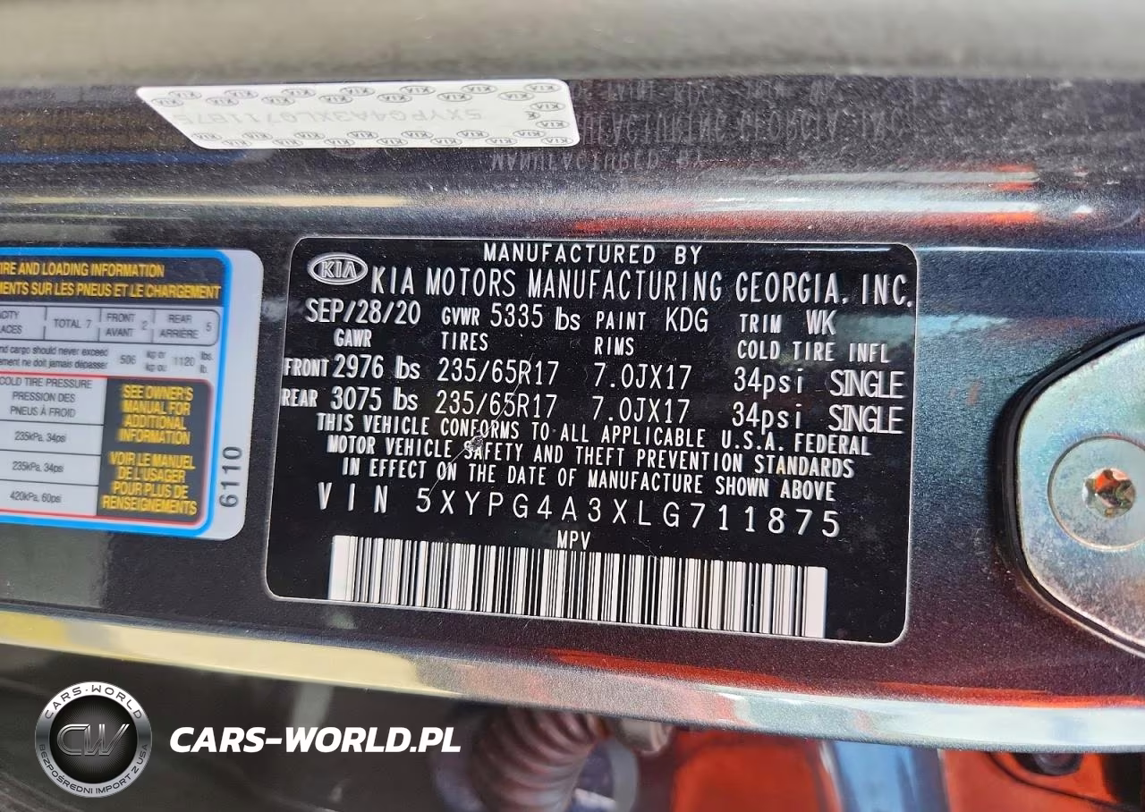 2020 Kia Sorento Lx VIN:5XYPG4A3XLG711875 - 13