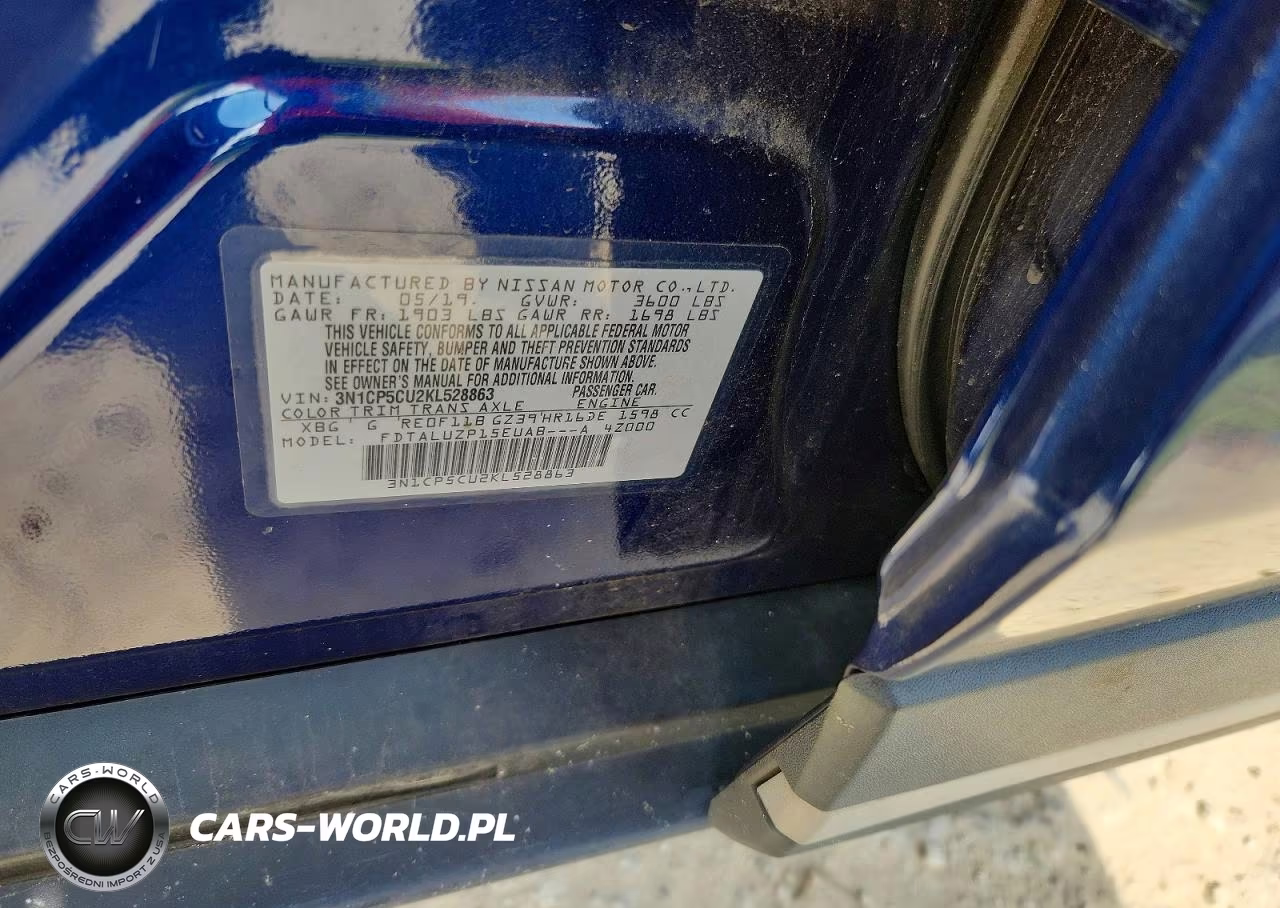 2019 Nissan Kicks Sr VIN:3N1CP5CU2KL528863 - 13