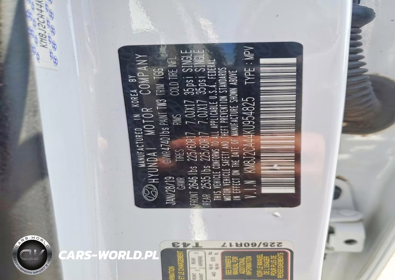 2019 Hyundai Tucson Se VIN:KM8J2CA44KU954825 - 13