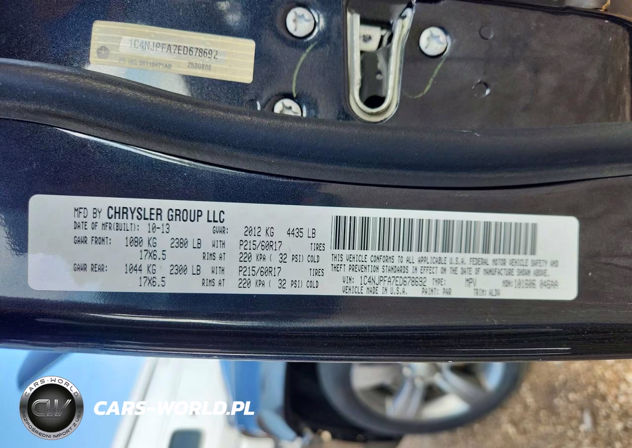 2014 Jeep Patriot Latitude VIN:1C4NJPFA7ED678692 - 12