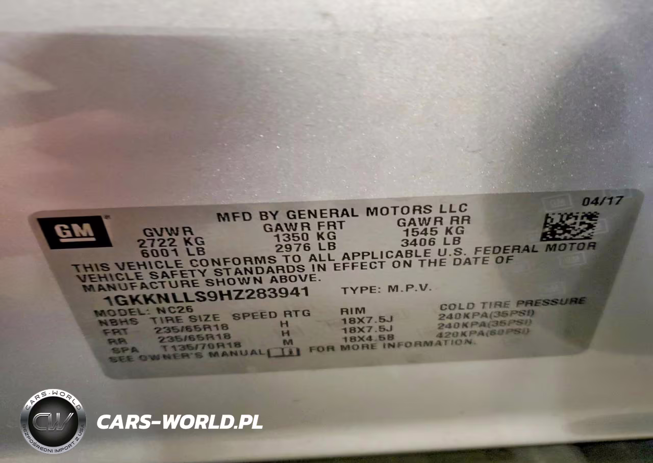2017 GMC Acadia Sle VIN:1GKKNLLS9HZ283941 - 13