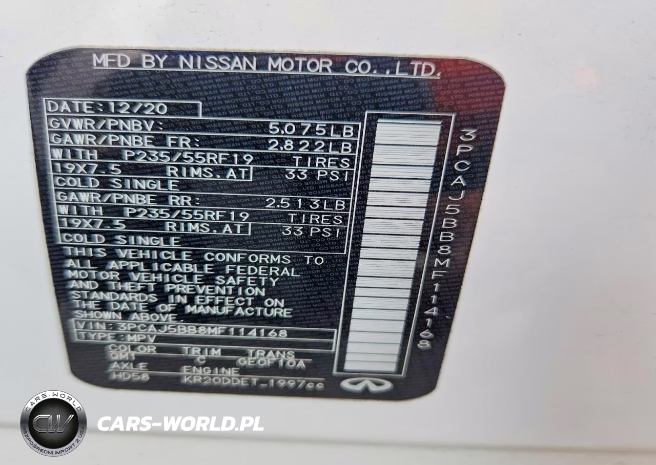 2021 Infiniti Qx50 Luxe VIN:3PCAJ5BB8MF114168 - 14