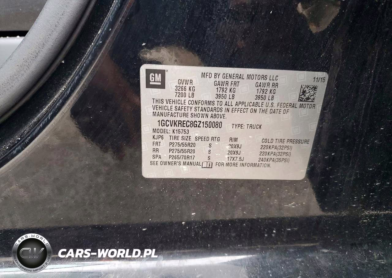 2016 Chevrolet Silverado K1500 Lt VIN:1GCVKREC8GZ150080 - 13