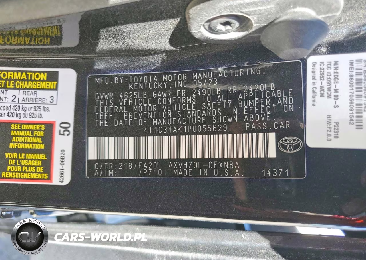 2023 Toyota Camry Le VIN:4T1C31AK1PU055629 - 12