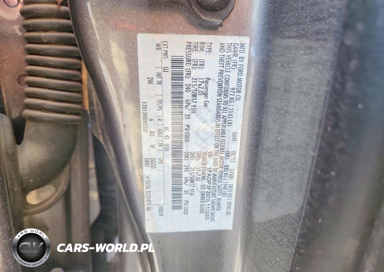 2013 Ford Focus Se VIN:1FADP3F20DL113285 - 12