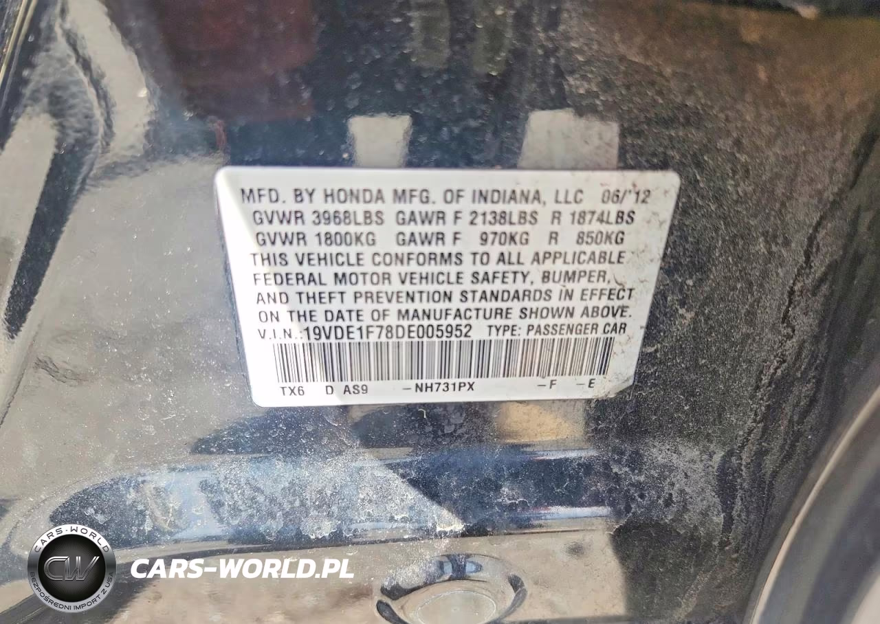 2013 Acura Ilx 20 Tech VIN:19VDE1F78DE005952 - 12