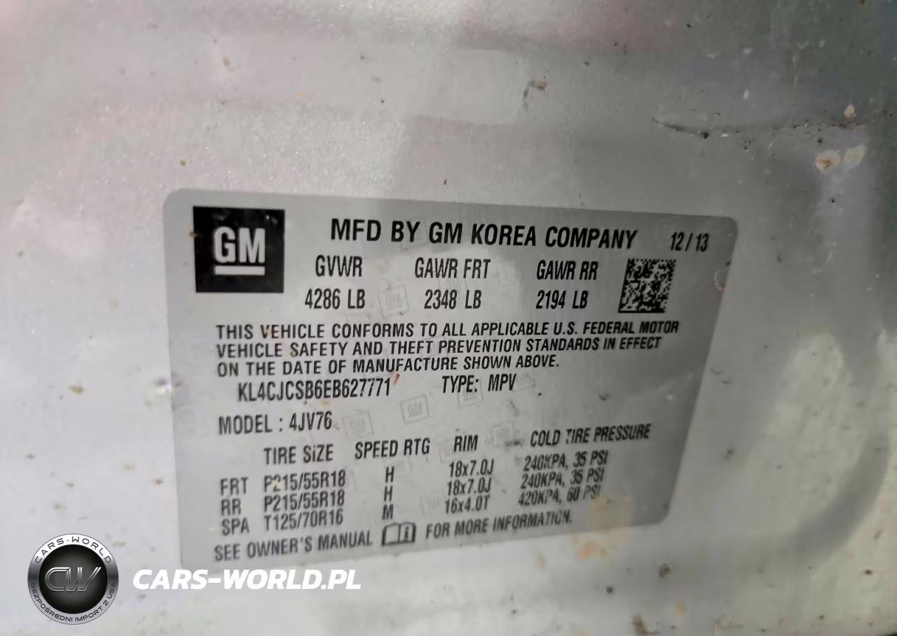 2014 Buick Encore VIN:KL4CJCSB6EB627771 - 14