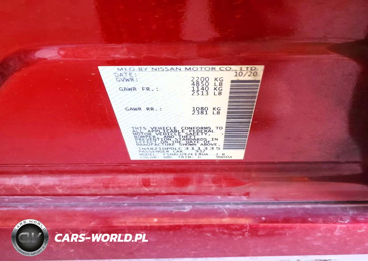 2020 Nissan Leaf Sl Plus VIN:1N4BZ1DP0LC311335 - 12