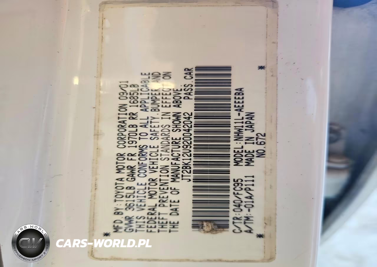 2002 Toyota Prius Base VIN:JT2BK12U920042042 - 12