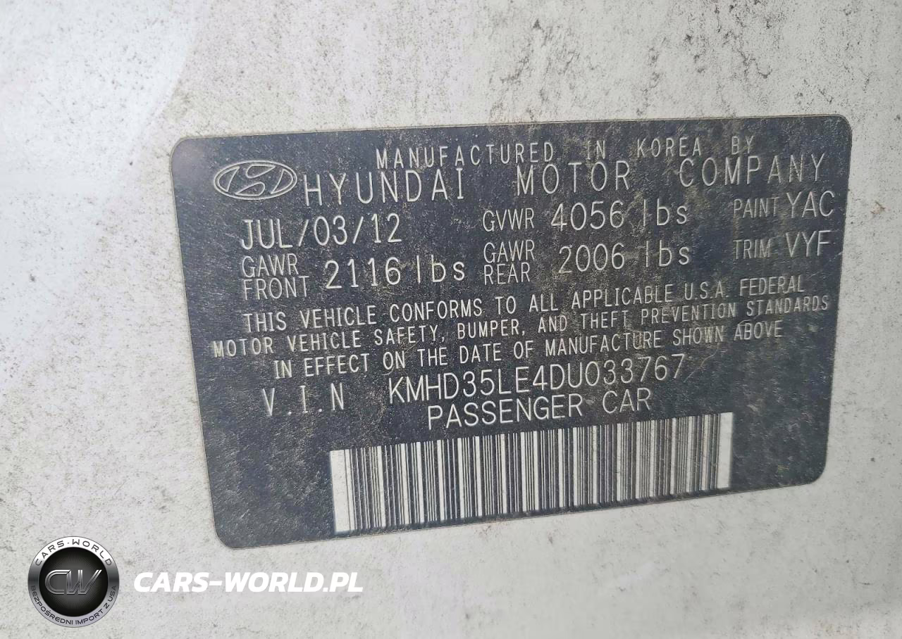 2013 Hyundai Elantra Gt Base VIN:KMHD35LE4DU033767 - 13