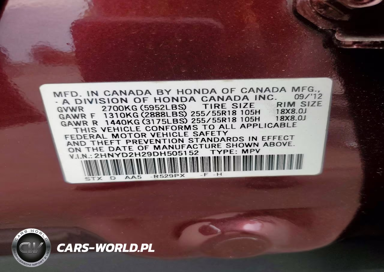 2013 Acura Mdx VIN:2HNYD2H29DH505152 - 14