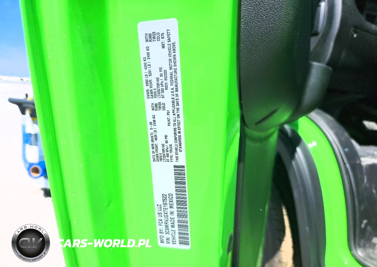 2026 Ram Promaster 3500 Delivery Van VIN:3C6MRVJGXTE197522 - 13