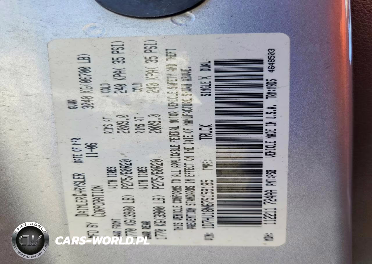 2007 Dodge Ram 1500 St VIN:1D7HU18N67S159185 - 12