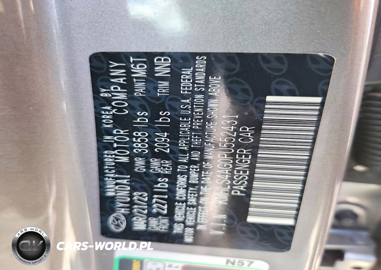 2023 Hyundai Elantra Sel VIN:KMHLS4AG0PU552431 - 12