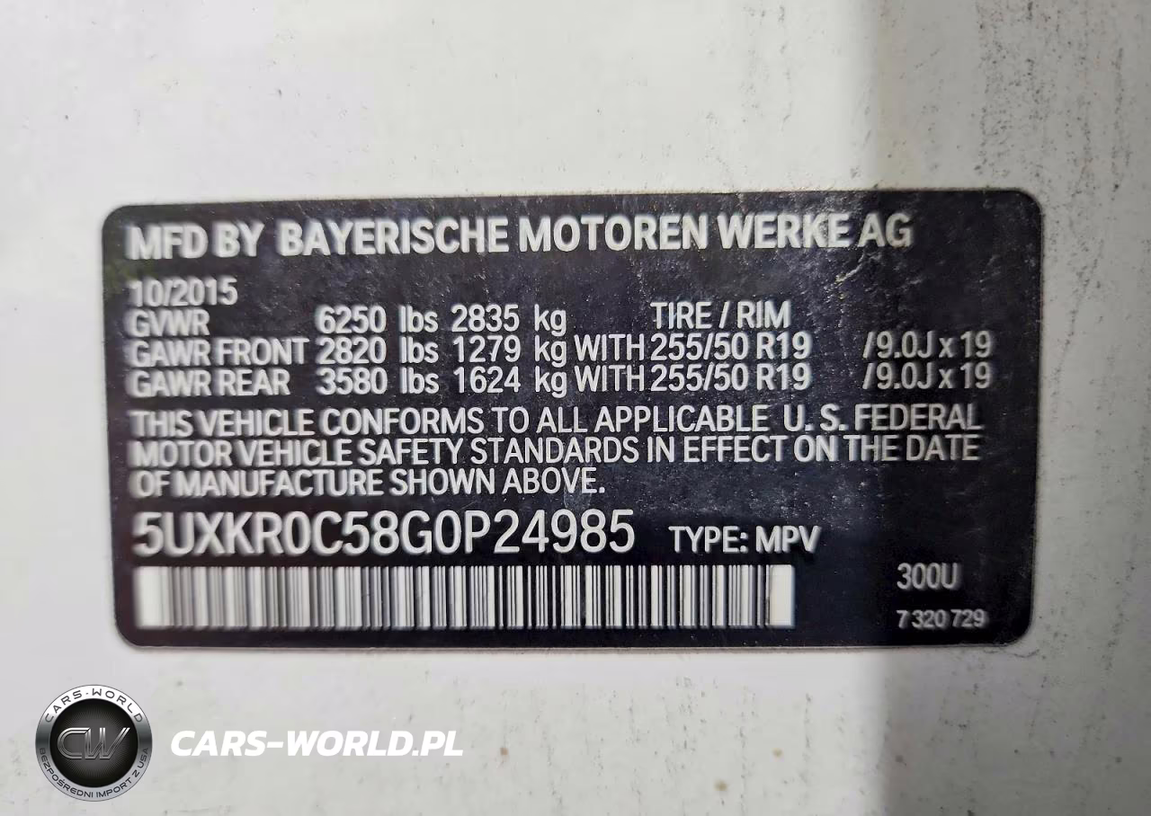 2016 BMW X5 xDrive35I VIN:5UXKR0C58G0P24985 - 14