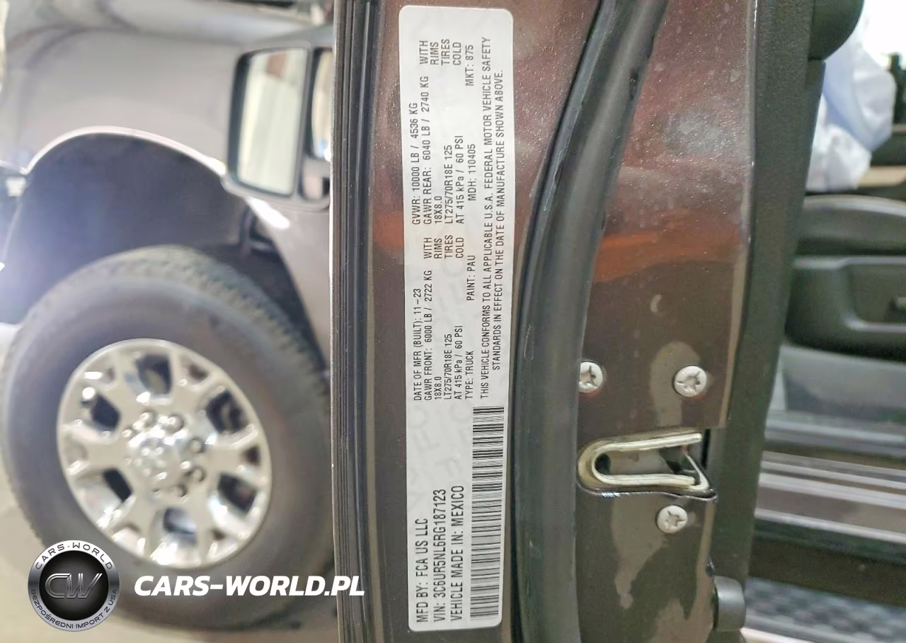 2024 Ram 2500 Laramie VIN:3C6UR5NL6RG187123 - 12