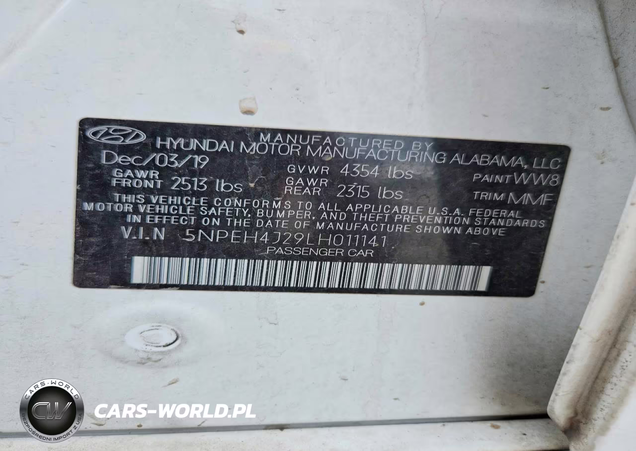 2020 Hyundai Sonata Limited VIN:5NPEH4J29LH011141 - 12