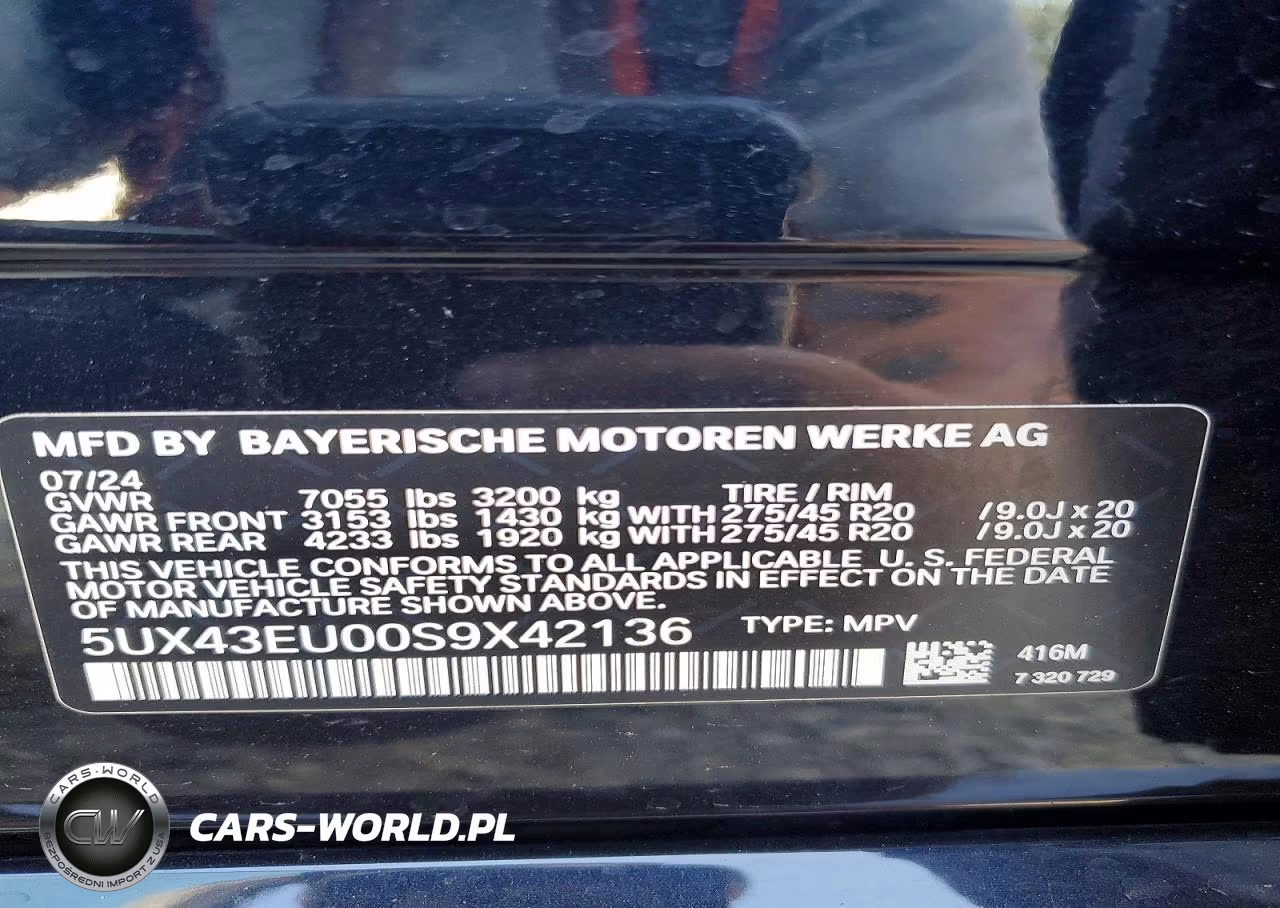2025 BMW X5 xDrive50E VIN:5UX43EU00S9X42136 - 13