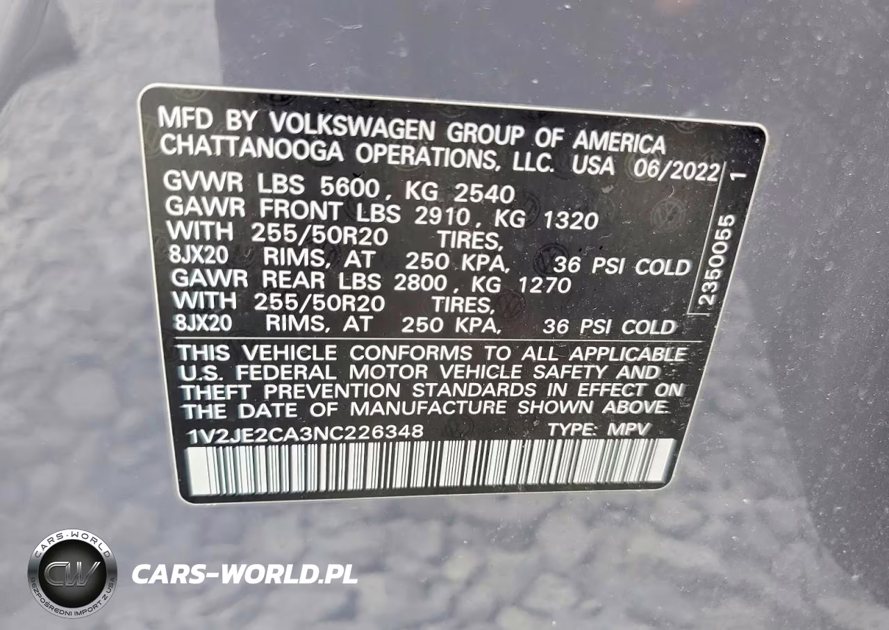 2022 Volkswagen Atlas Cross Sport Se VIN:1V2JE2CA3NC226348 - 13