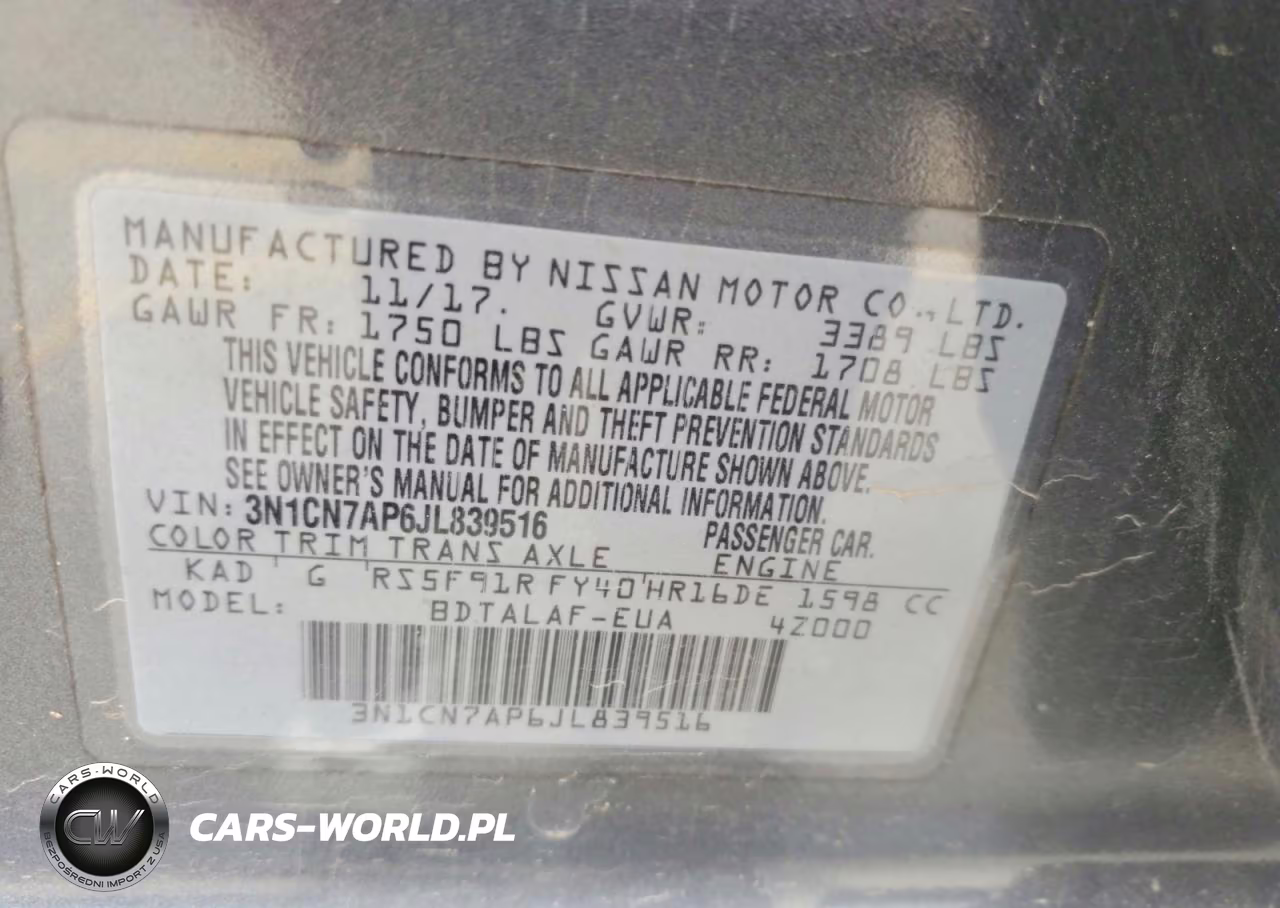 2018 Nissan Versa S VIN:3N1CN7AP6JL839516 - 12