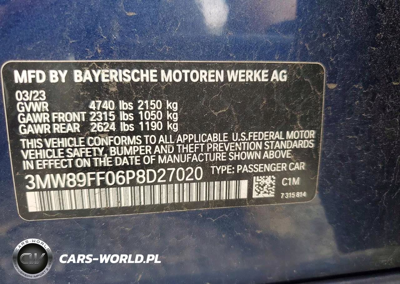 2023 BMW 330Xi VIN:3MW89FF06P8D27020 - 12