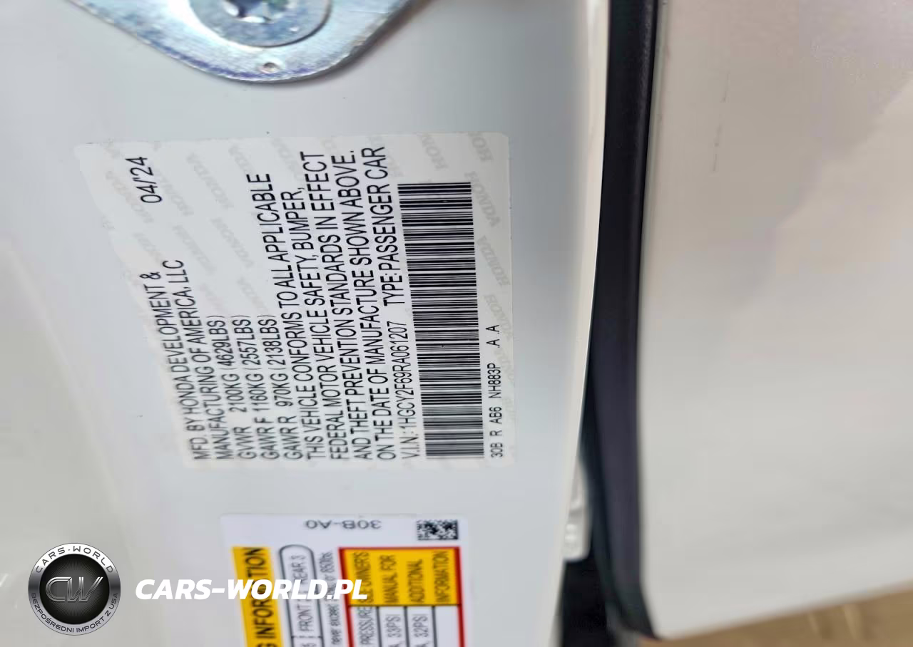 2024 Honda Accord Hybrid Exl VIN:1HGCY2F69RA061207 - 13