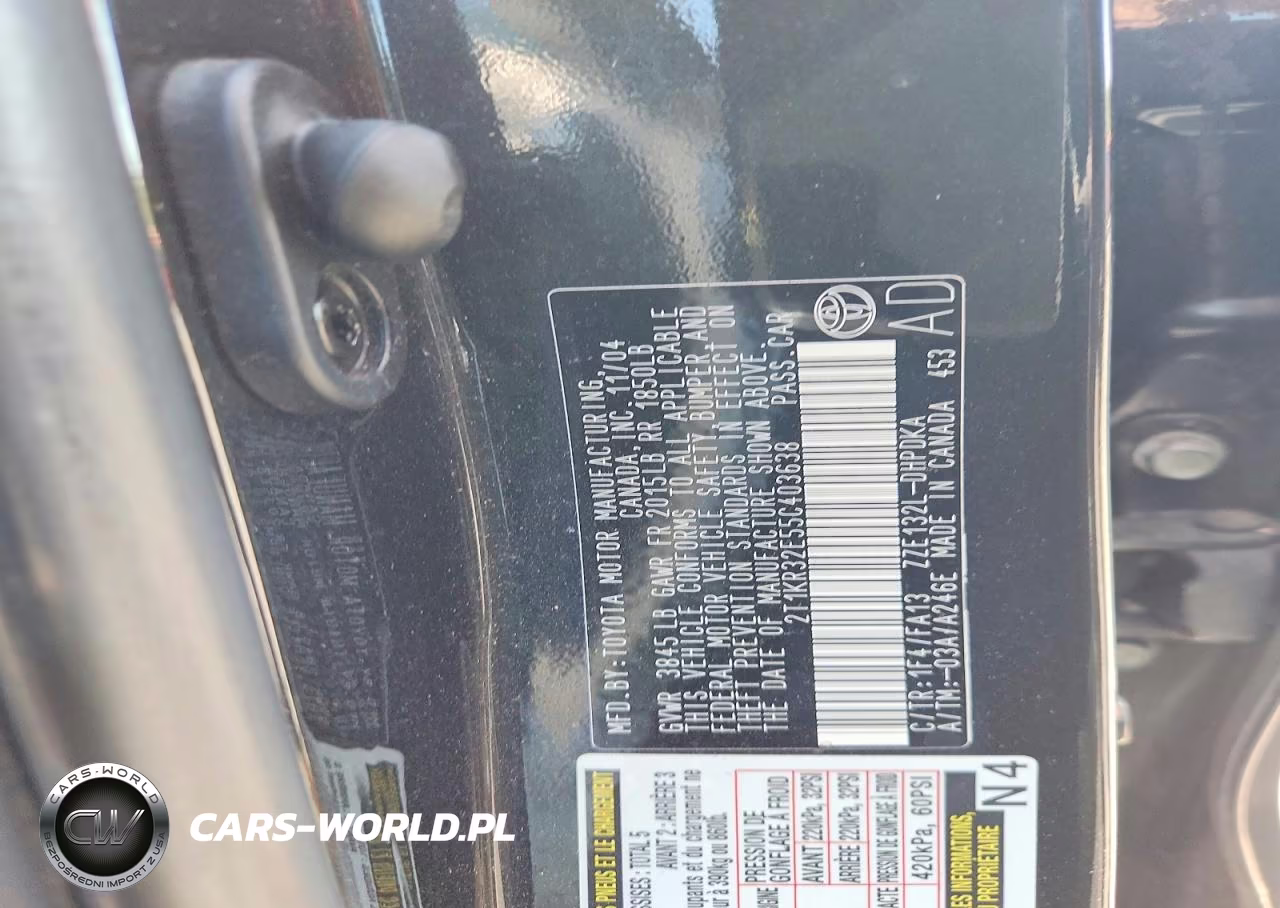 2005 Toyota Matrix Base VIN:2T1KR32E55C403638 - 12