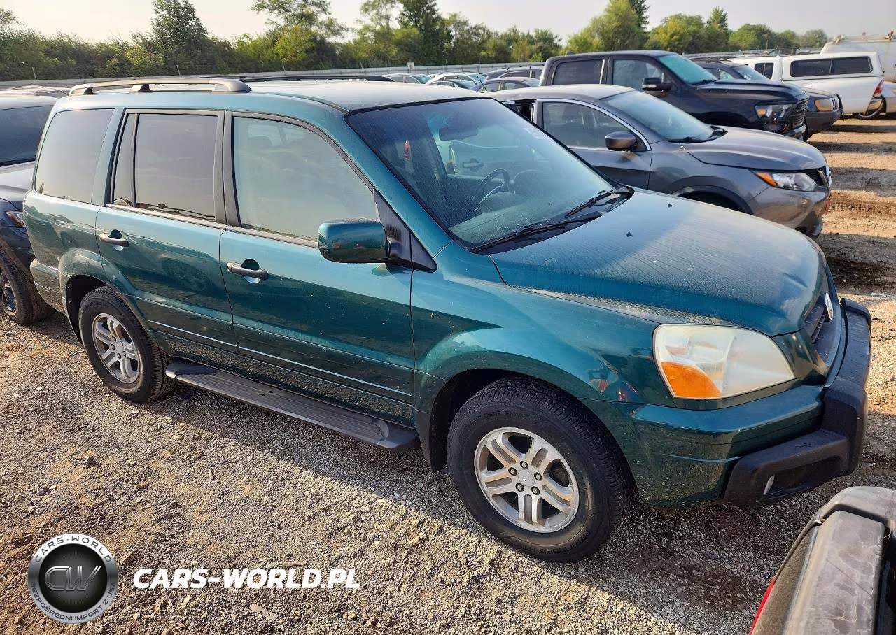 2003 Honda Pilot Exl VIN:2HKYF18503H521170 - 4