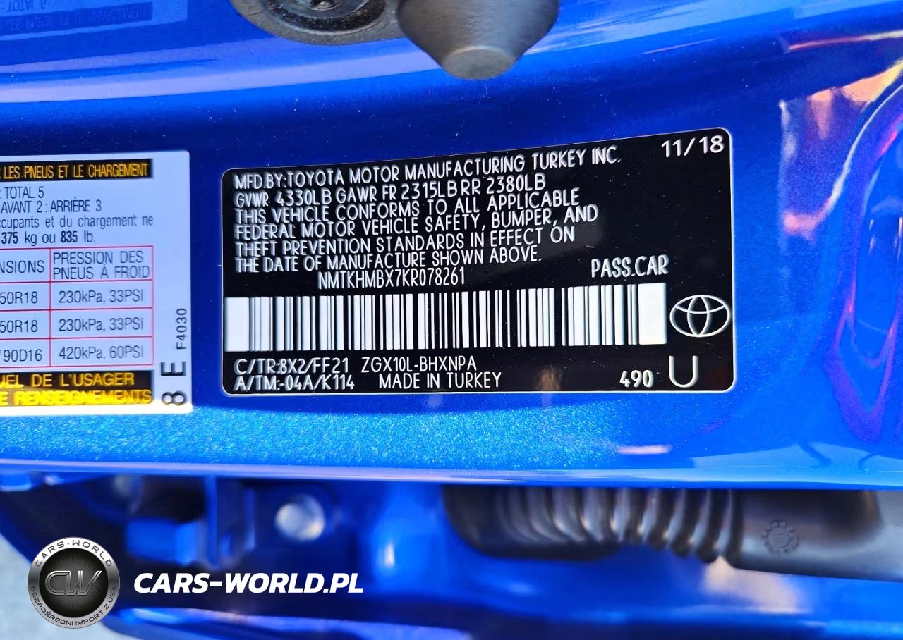 2019 Toyota C-Hr Xle VIN:NMTKHMBX7KR078261 - 13