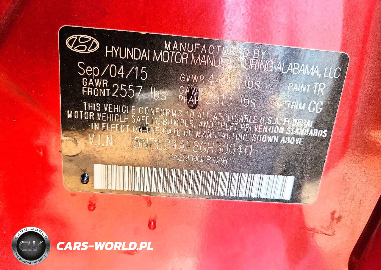 2016 Hyundai Sonata Se VIN:5NPE24AF8GH300411 - 13