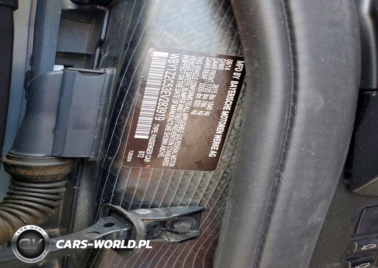 2014 BMW I3 Bev VIN:WBY1Z2C53EV283919 - 13