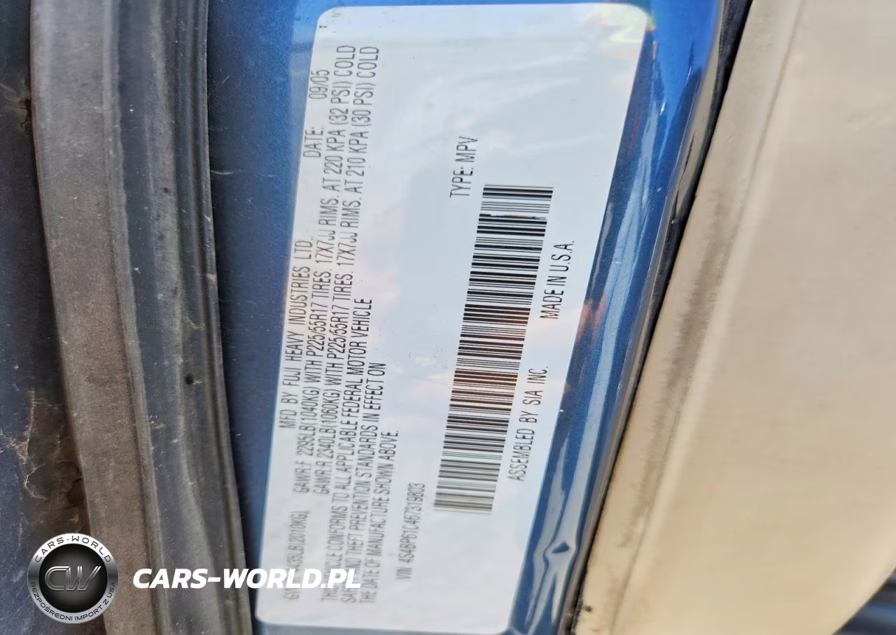 2006 Subaru Legacy Outback 2.5I VIN:4S4BP61C467319803 - 14