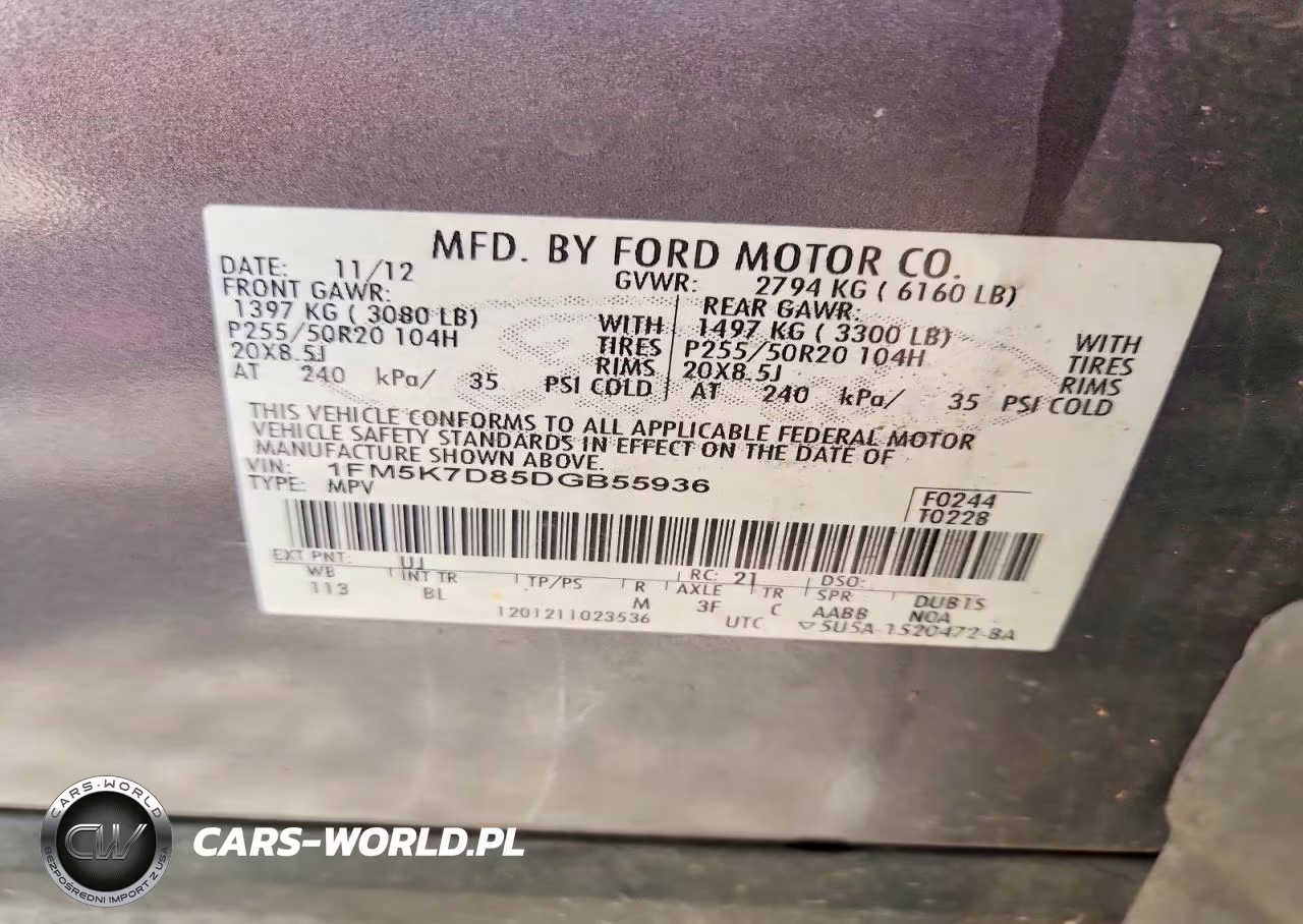 2013 Ford Explorer VIN:1FM5K7D85DGB55936 - 13
