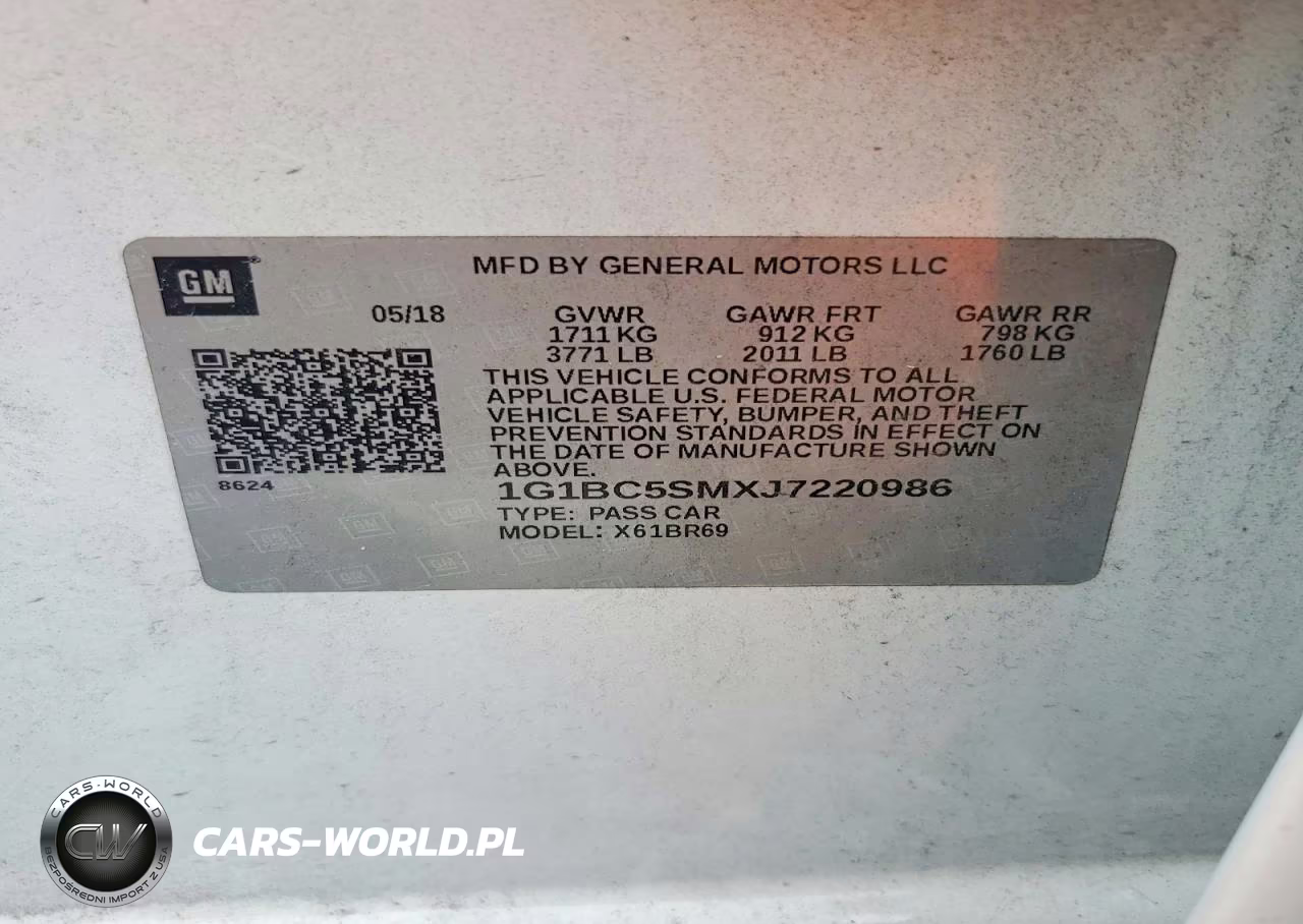 2018 Chevrolet Cruze Ls VIN:1G1BC5SMXJ7220986 - 12