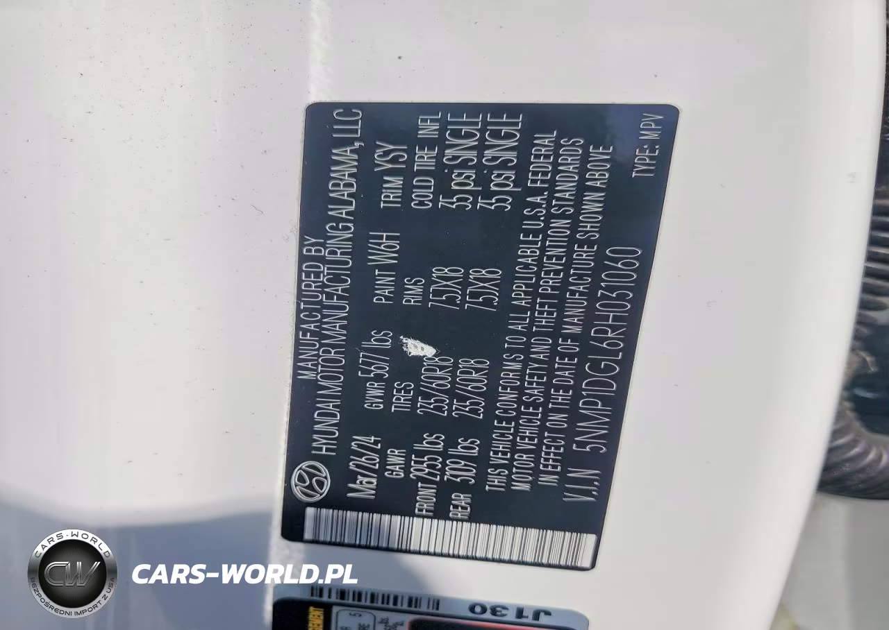 2024 Hyundai Santa Fe Se VIN:5NMP1DGL6RH031060 - 14