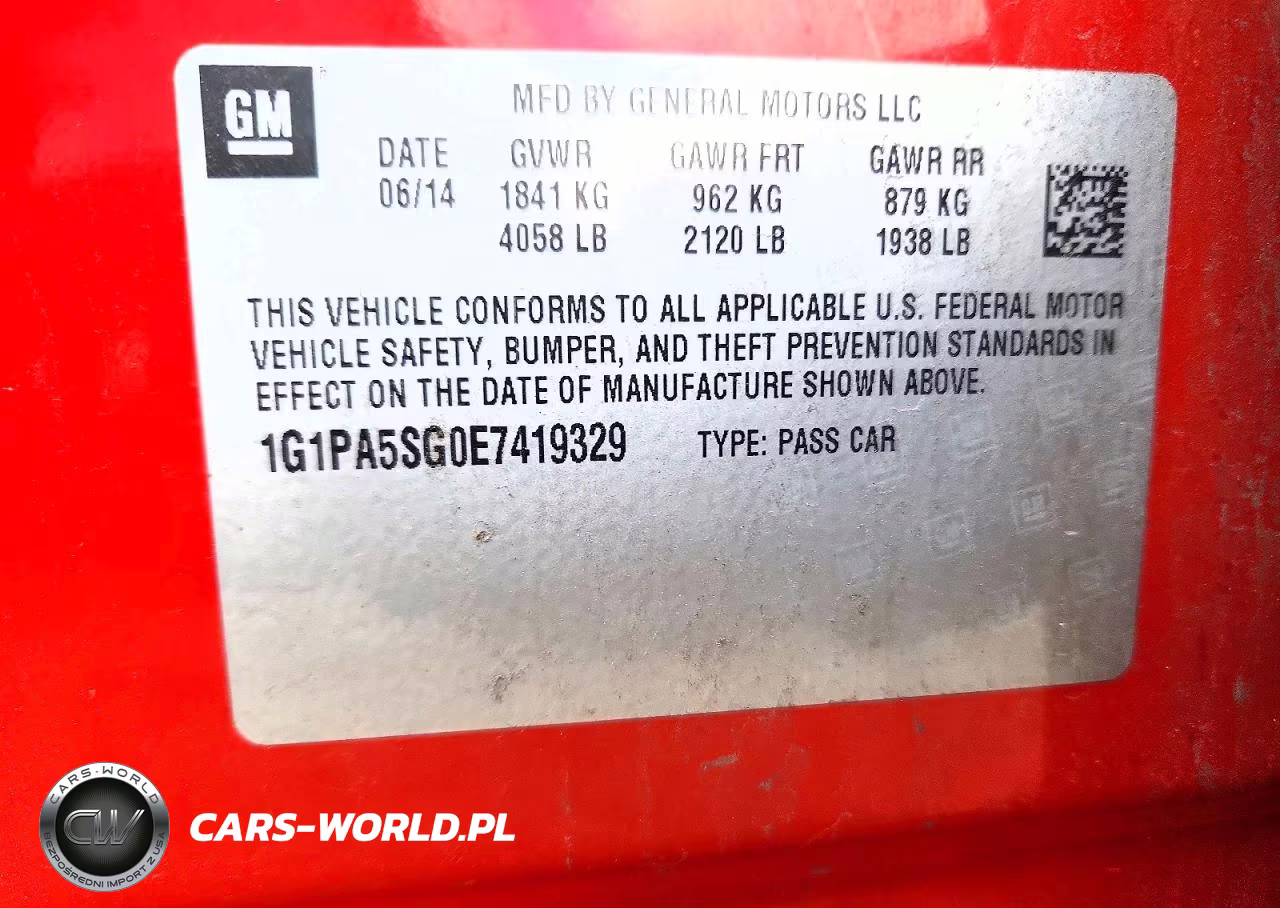 2014 Chevrolet Cruze Ls VIN:1G1PA5SG0E7419329 - 12