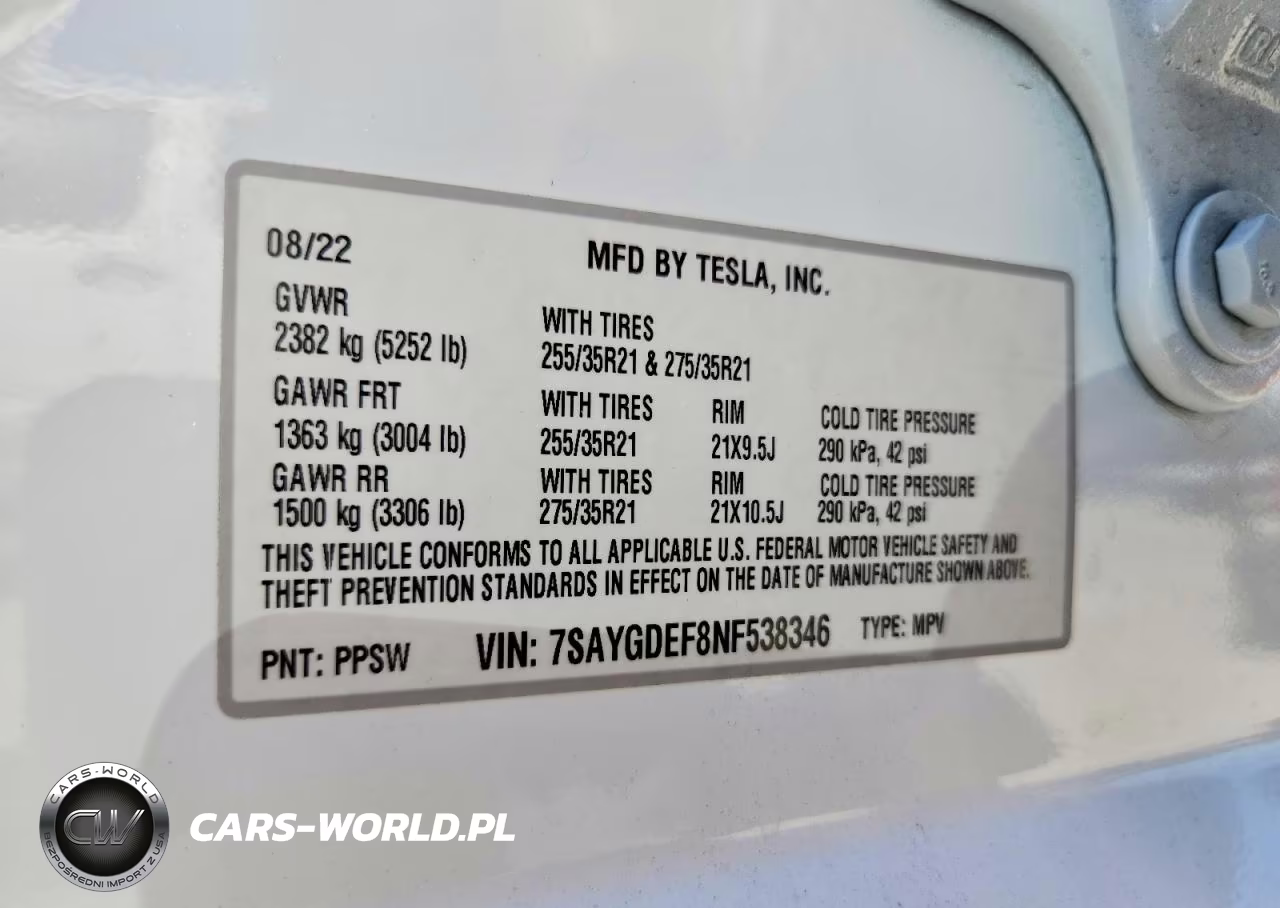 2022 Tesla Model Y VIN:7SAYGDEF8NF538346 - 12