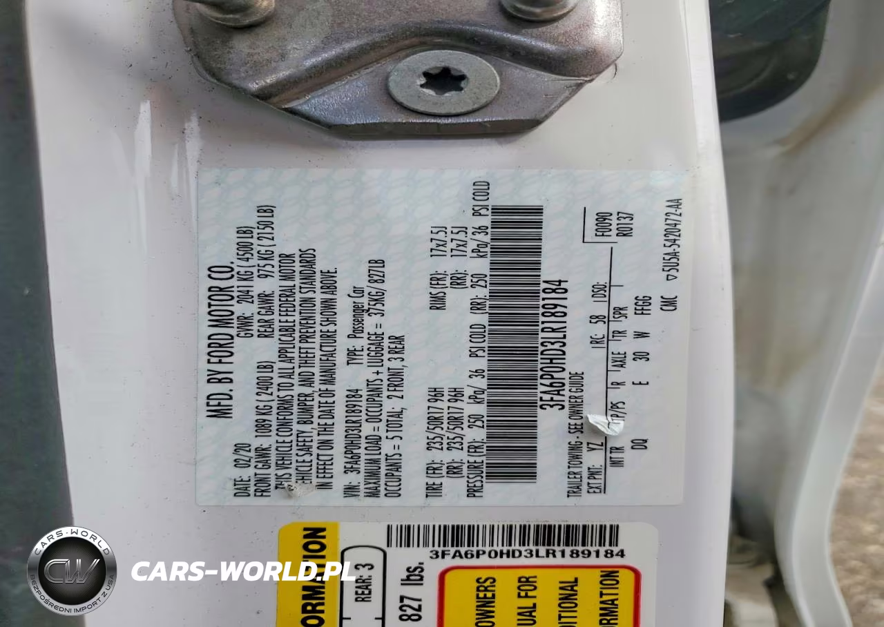 2020 Ford Fusion Se VIN:3FA6P0HD3LR189184 - 12