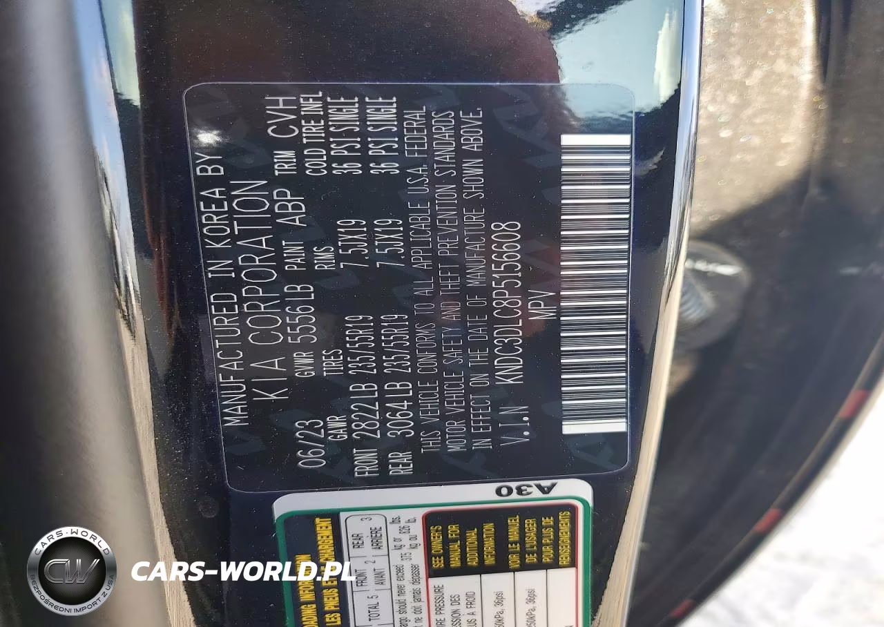 2023 Kia Ev6 Wind VIN:KNDC3DLC8P5156608 - 13