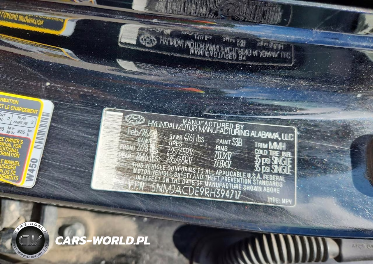 2024 Hyundai Tucson Se VIN:5NMJACDE9RH394717 - 13
